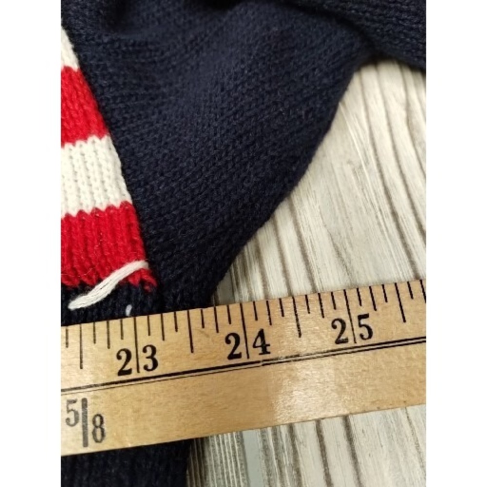 Chaus Sweater Womens Large Knit American Flag 4th July Patriotic Patchwork - Picture 4 of 5